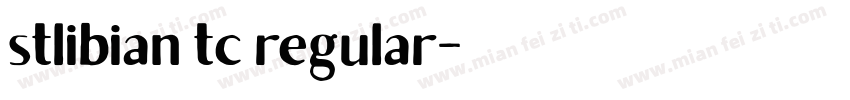 stlibian tc regular字体转换